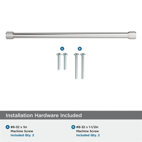 Faraday Zinc Polished Chrome Cabinet Pull 18