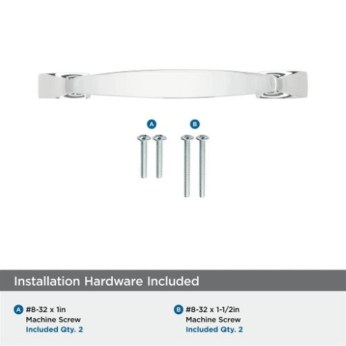 Highland Ridge Zinc Polished Chrome Cabinet Pull 32