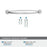 Kane Zinc Polished Chrome Cabinet Pull 18