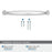 Kane Zinc Polished Chrome Cabinet Pull 19