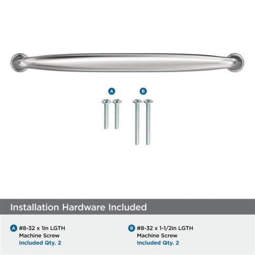 Kane Zinc Polished Chrome Cabinet Pull 24