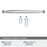 Kane Zinc Polished Chrome Cabinet Pull 20