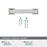 Lintel Zinc Polished Chrome Cabinet Pull 19