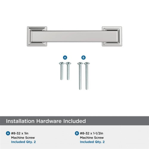 Lintel Zinc Polished Chrome Cabinet Pull 19