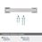Lintel Zinc Polished Chrome Cabinet Pull 20