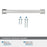 Lintel Zinc Polished Chrome Cabinet Pull 22