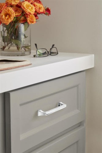 Mulholland Zinc Polished Chrome Cabinet Pull 30