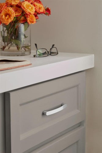 Rift Zinc Polished Chrome Cabinet Pull 11