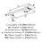 Rift Zinc Polished Chrome Cabinet Pull 5
