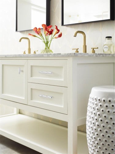 St. Vincent Zinc Polished Chrome Cabinet Pull 14