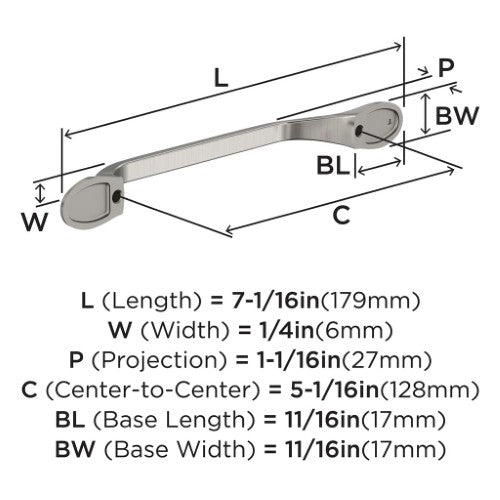 Ravino Zinc Polished Chrome Cabinet Pull 7
