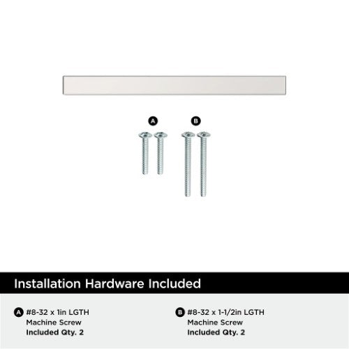 Bar Pulls Square Zinc Polished Chrome Cabinet Pull 9