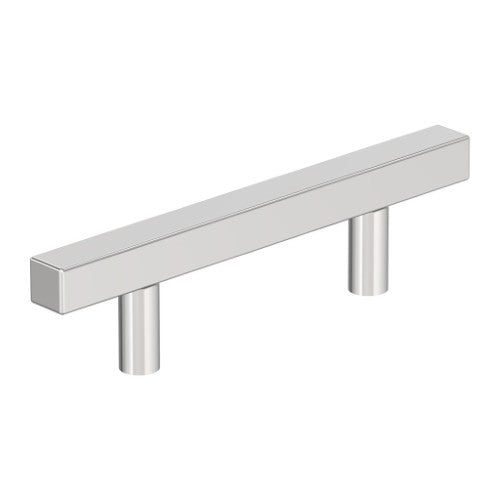 Bar Pulls Square Zinc Polished Chrome Cabinet Pull 1