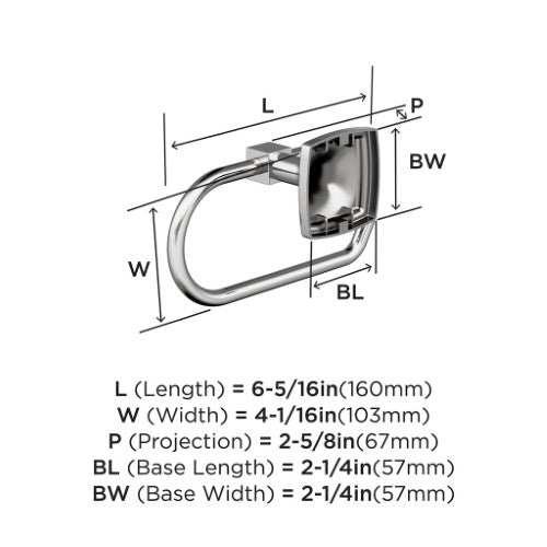 Stature Zinc Chrome Toilet Paper Holder 2