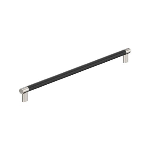 Esquire Zinc & Stainless Steel Polished Nickel / Black Bronze Appliance Pull 3