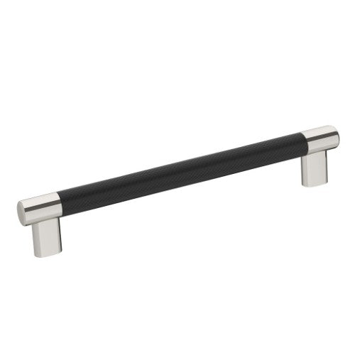 Esquire Zinc  Polished Nickel / Black Bronze Cabinet Pull 1