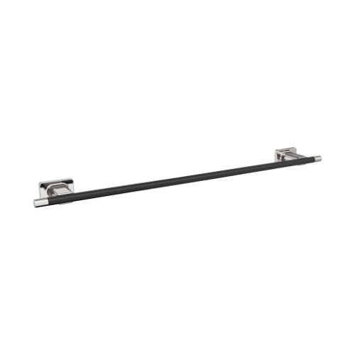 Esquire Zinc & Stainless Steel Polished Nickel / Black Bronze Towel Bar 2