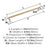 Esquire Zinc & Stainless Steel Polished Nickel / Champagne Bronze Appliance Pull 6