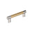 Esquire Zinc & Stainless Steel Polished Nickel / Champagne Bronze Cabinet Pull 3
