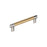 Esquire Zinc & Stainless Steel Polished Nickel / Champagne Bronze Cabinet Pull 4
