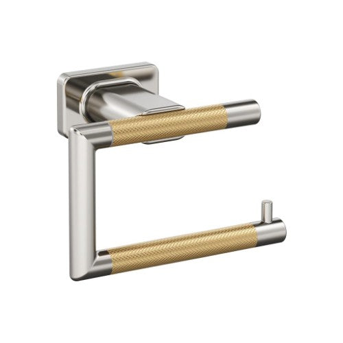Esquire Zinc & Stainless Steel Polished Nickel / Champagne Bronze Toilet Paper Holder 1