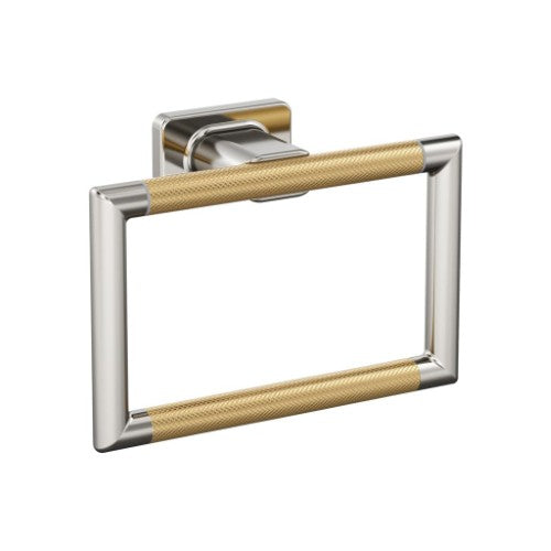Esquire Zinc & Stainless Steel Polished Nickel / Champagne Bronze Towel Ring 1