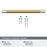 Esquire Zinc  Polished Nickel / Golden Champagne Cabinet Pull 25