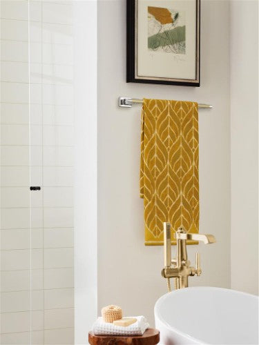 Esquire Zinc & Stainless Steel Polished Nickel / Golden Champagne Towel Bar 8