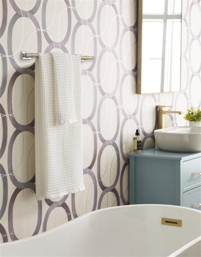 Esquire Zinc & Stainless Steel Polished Nickel / Golden Champagne Towel Bar 6