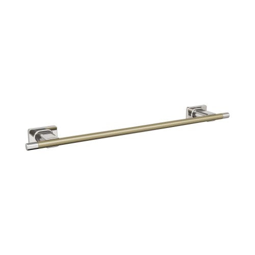 Esquire Zinc & Stainless Steel Polished Nickel / Golden Champagne Towel Bar 1