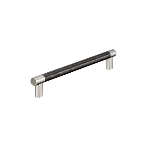 Esquire Zinc & Stainless Steel Polished Nickel / Gunmetal Appliance Pull 1