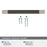 Esquire Zinc & Stainless Steel Polished Nickel / Gunmetal Cabinet Pull 27