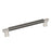 Esquire Zinc  Polished Nickel / Gunmetal Cabinet Pull 1
