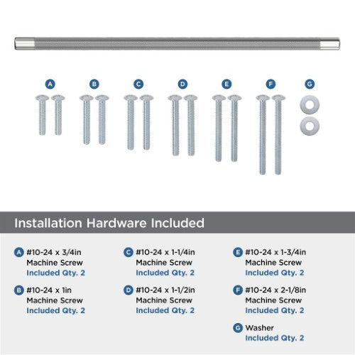 Esquire Zinc & Stainless Steel Polished Nickel / Stainless Steel Appliance Pull 8