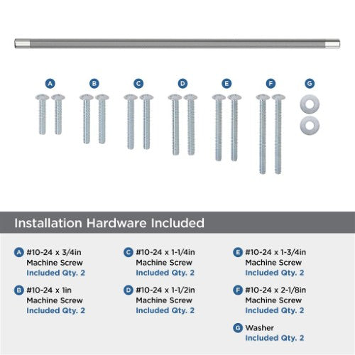 Esquire Zinc & Stainless Steel Polished Nickel / Stainless Steel Appliance Pull 9