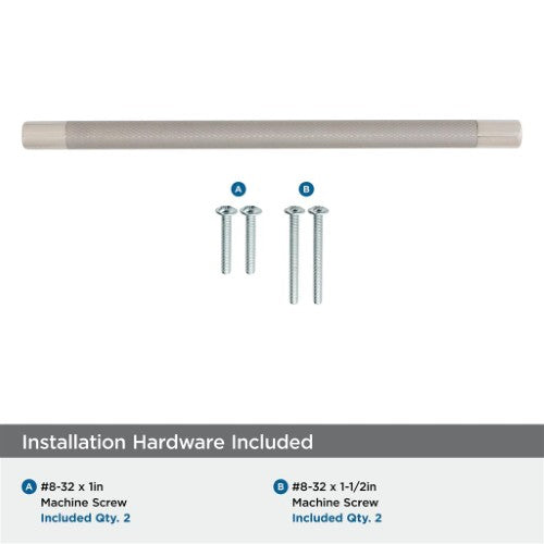 Esquire Zinc & Stainless Steel Polished Nickel / Stainless Steel Cabinet Pull 17