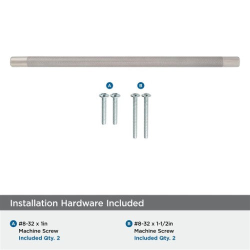 Esquire Zinc & Stainless Steel Polished Nickel / Stainless Steel Cabinet Pull 21