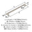 Esquire Zinc & Stainless Steel Polished Nickel / Stainless Steel Cabinet Pull 1