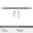 Esquire Zinc  Polished Nickel / Stainless Steel Cabinet Pull 6