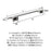 Esquire Zinc & Stainless Steel Polished Nickel / Stainless Steel Towel Bar 3