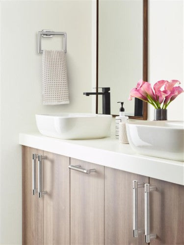 Esquire Zinc & Stainless Steel Polished Nickel / Stainless Steel Cabinet Pull 23