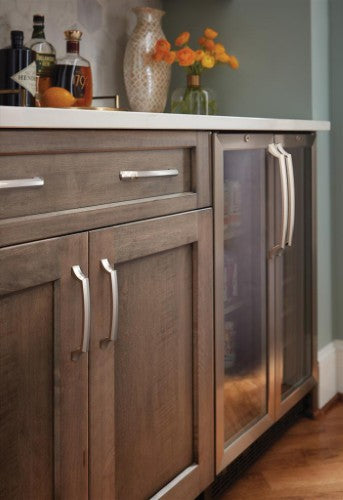 Bellamy Zinc Polished Nickel Appliance Pull 8