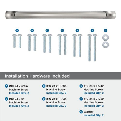 Bellamy Zinc Polished Nickel Appliance Pull 5