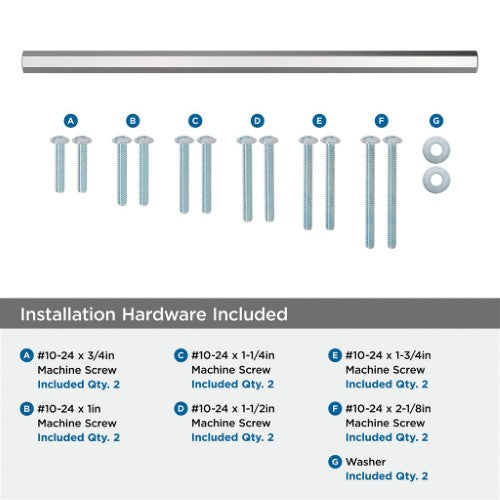 Caliber Zinc Polished Nickel Appliance Pull 5