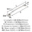 Candler Zinc Polished Nickel Appliance Pull 4