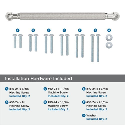 Collet Zinc Polished Nickel Appliance Pull 5