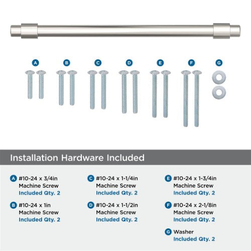 Destine Zinc Polished Nickel Appliance Pull 5