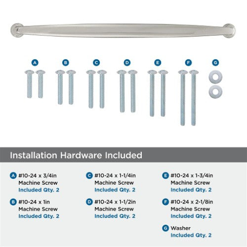 Kane Zinc Polished Nickel Appliance Pull 5