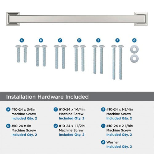 Lintel Zinc Polished Nickel Appliance Pull 5