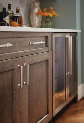 Lintel Zinc Polished Nickel Appliance Pull 9